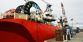 DSV at Harbour